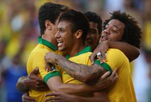 Confederations Cup/ Neymar decide il primo tempo di Brasile-Messico