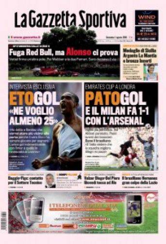 Gazzetta dello Sport, Etogol, Patogol