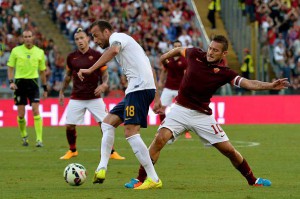 Totti e Moras (Getty Images)