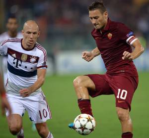Robben e Totti (Getty Images)