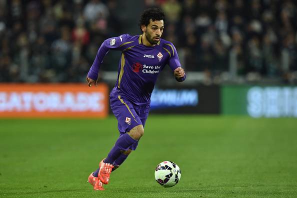 TURIN, ITALY - MARCH 05:  Mohamed Salah of ACF Fiorentina in action during the TIM Cup match between Juventus FC and ACF Fiorentina at Juventus Arena on March 5, 2015 in Turin, Italy.  (Photo by Valerio Pennicino/Getty Images)