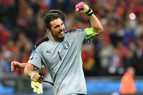 Buffon su Belgio-Italia