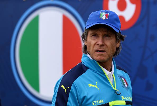 MONTPELLIER, FRANCE - JUNE 18:  Team Manager Italy Gabriele Oriali looks on during the training session at "Bernard Gasset" Training Center on June 18, 2016 in Montpellier, France.  (Photo by Claudio Villa/Getty Images)