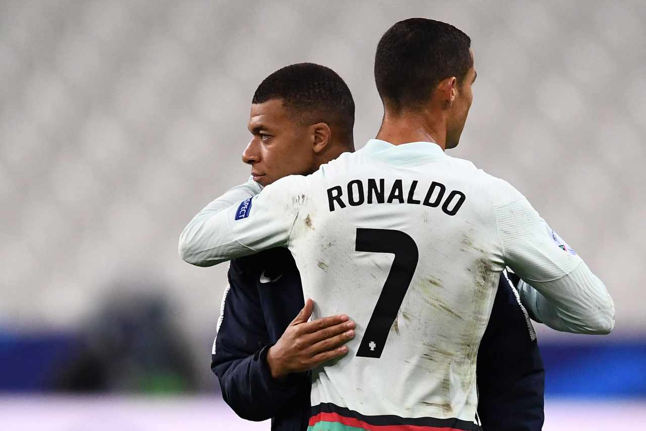 Cristiano Ronaldo e Kylian Mbappe