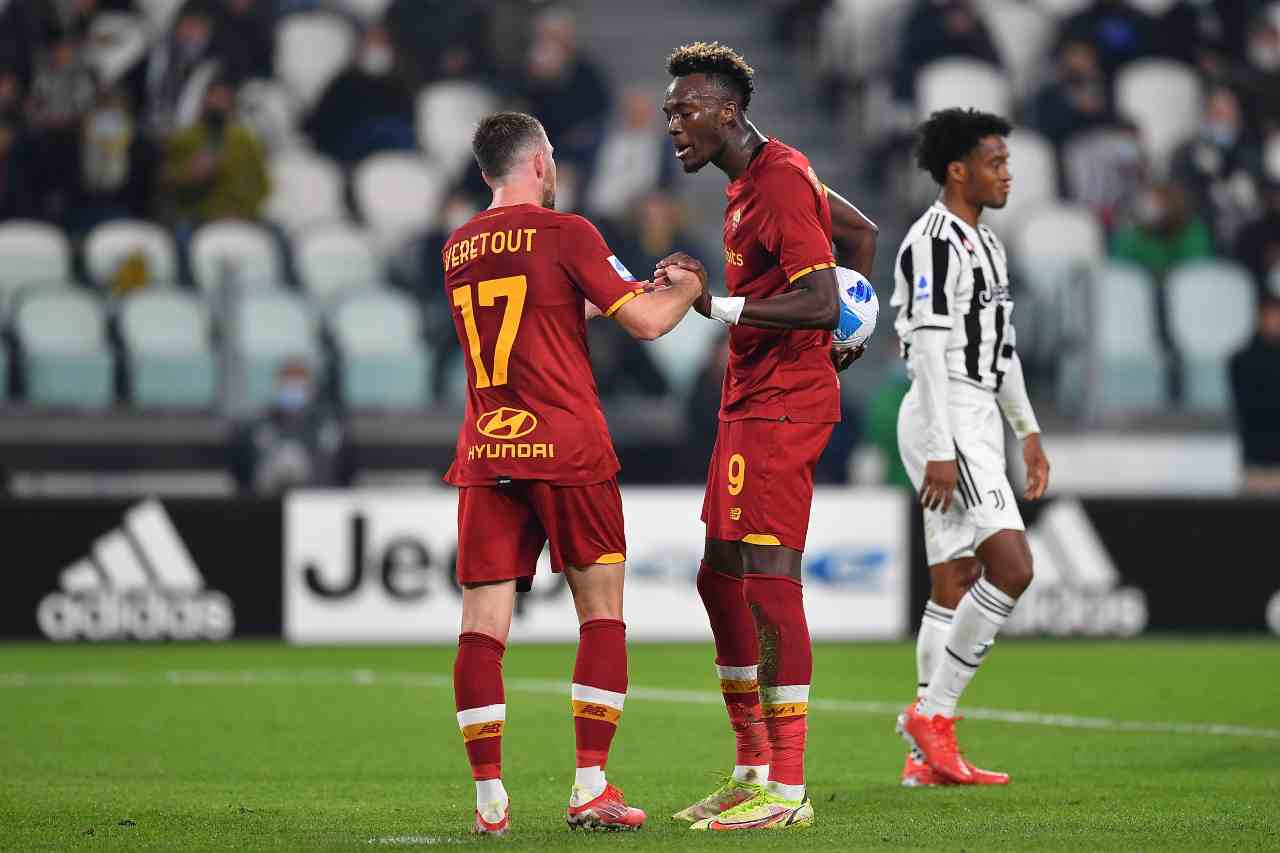 Juventus-Roma, contesa tra Abraham e Veretout: la ricostruzione
