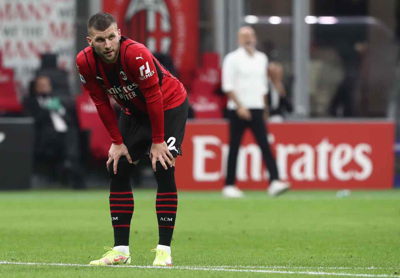 Rebic infortunio Milan Verona