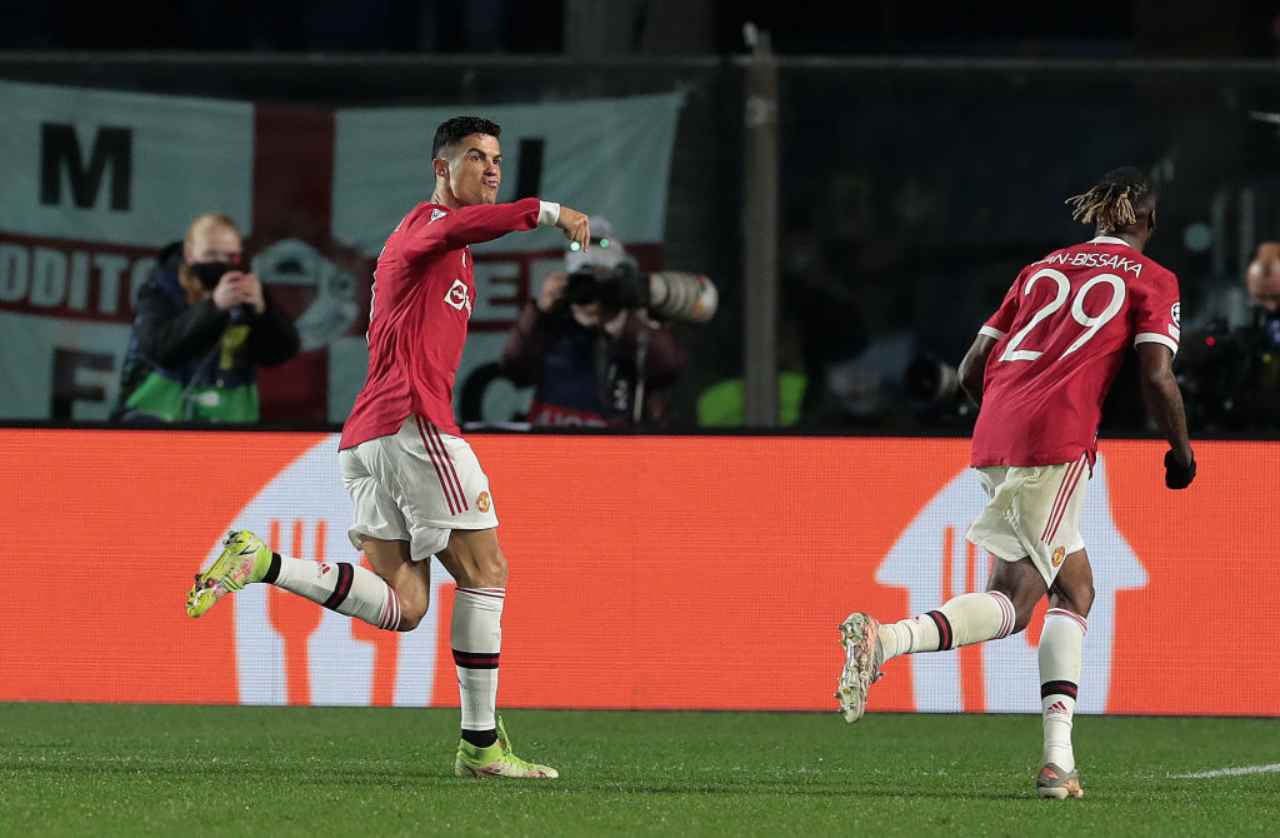 Ronaldo riprende l'Atalanta al 92': finisce 2-2 contro il Manchester United