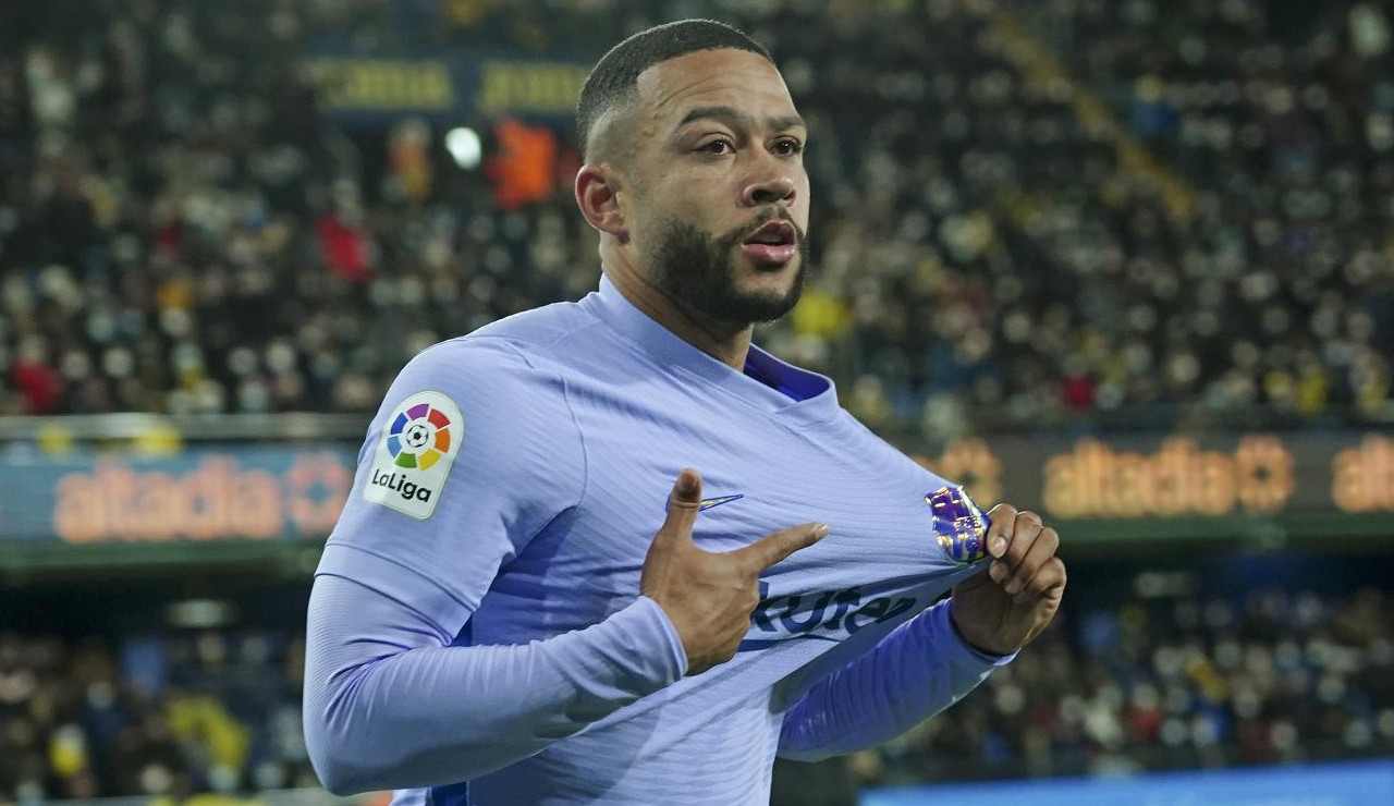 Memphis Depay esultanza