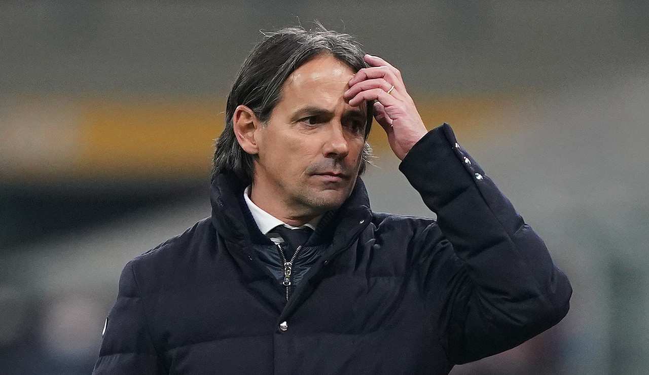 Simone Inzaghi pensieroso