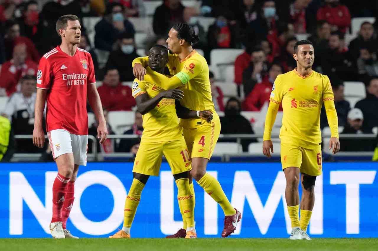 Benfica Liverpool gol di Mané
