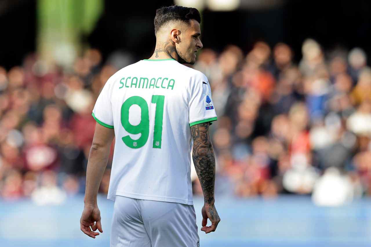 Inter Milan Sassuolo Scamacca ufficiale