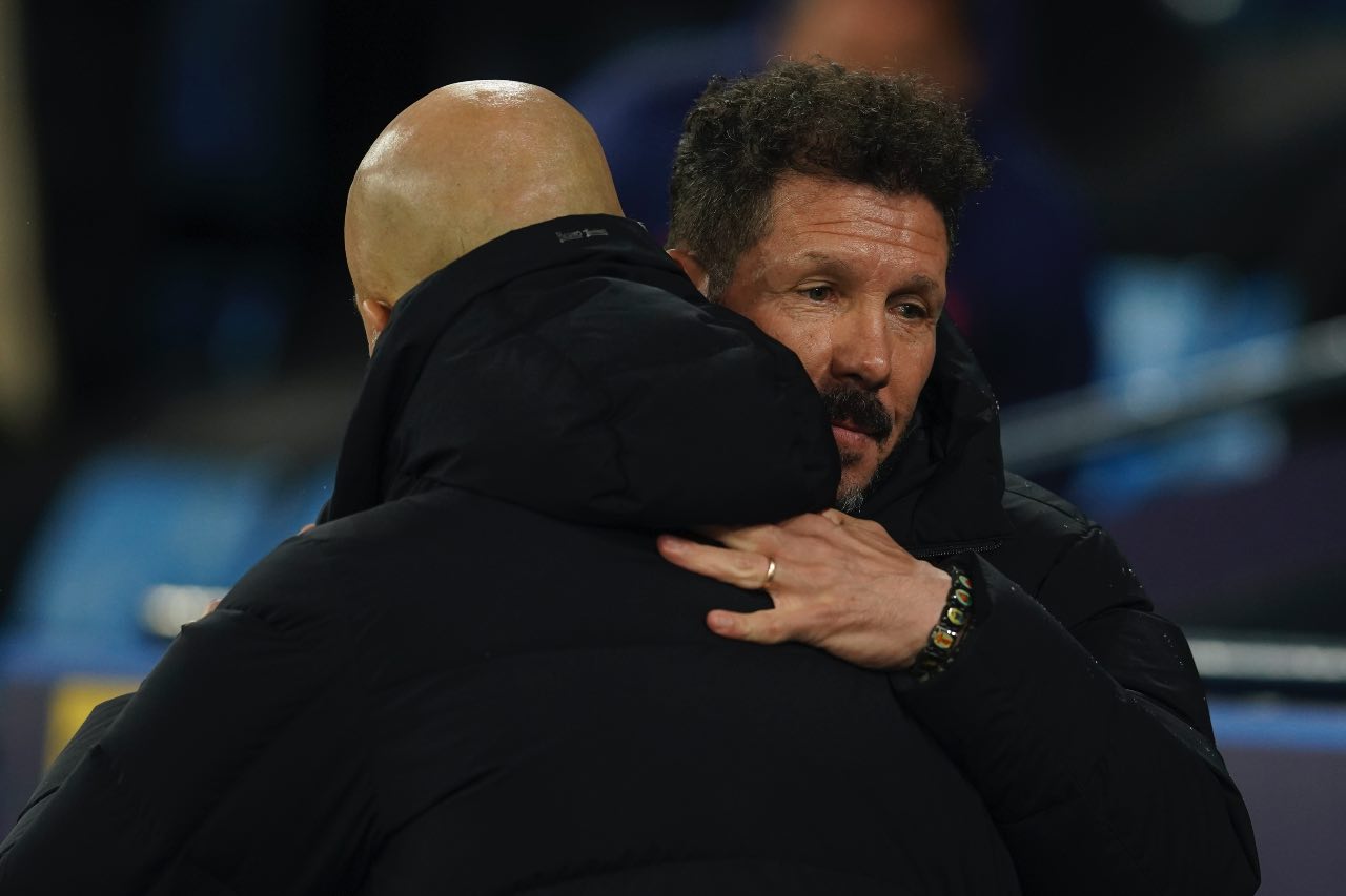 Guardiola e Simeone Manchester City e Atletico Madrid