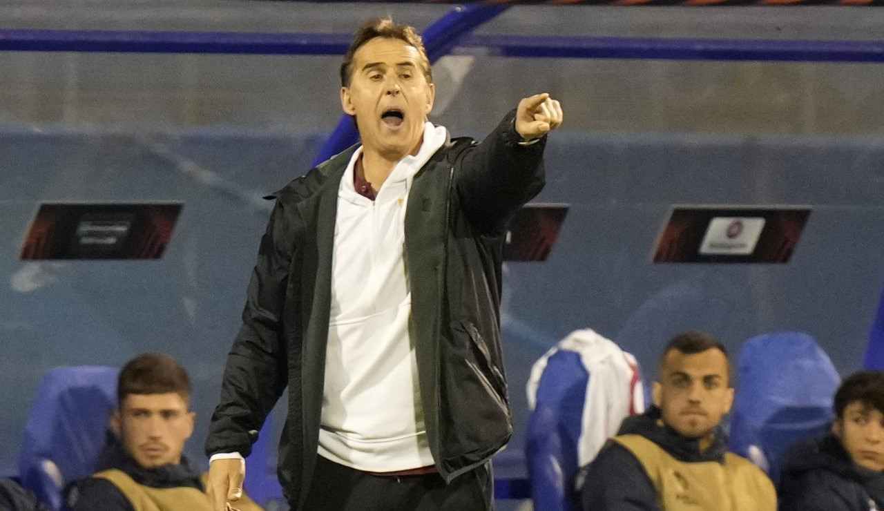 Julen Lopetegui allena