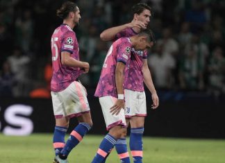 Giocatori Juventus ad Haifa