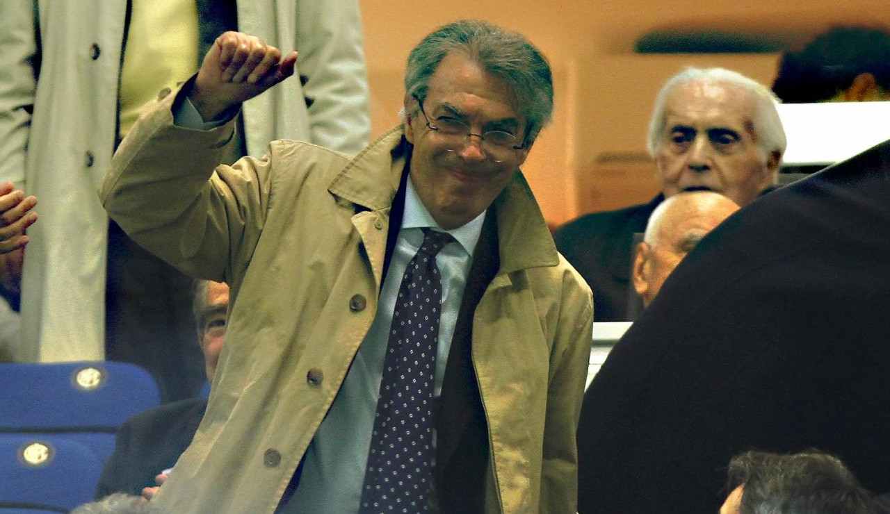 Massimo Moratti in tribuna