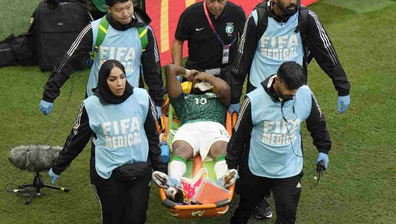 calciatore Arabia Saudita operato