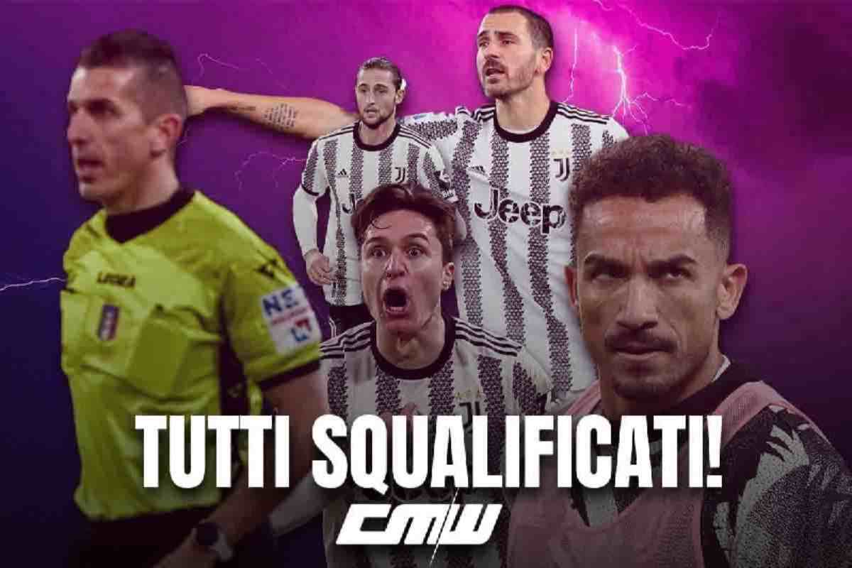 Giocatori della Juventus a rischio squalifica