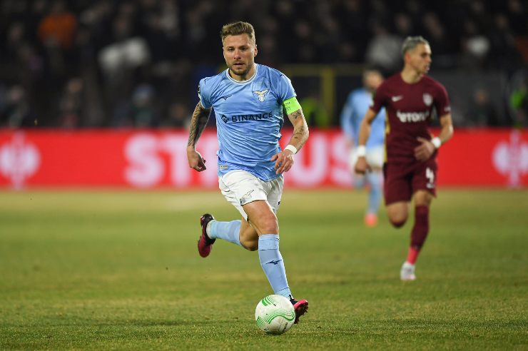 Immobile nella partita contro il Cluj