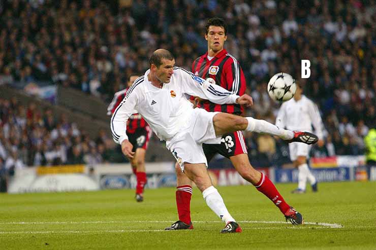 Zidane, che gol in finale di Champions