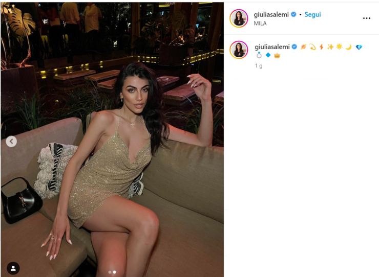  Giulia Salemi incanta tutti i suoi followers su Instagram