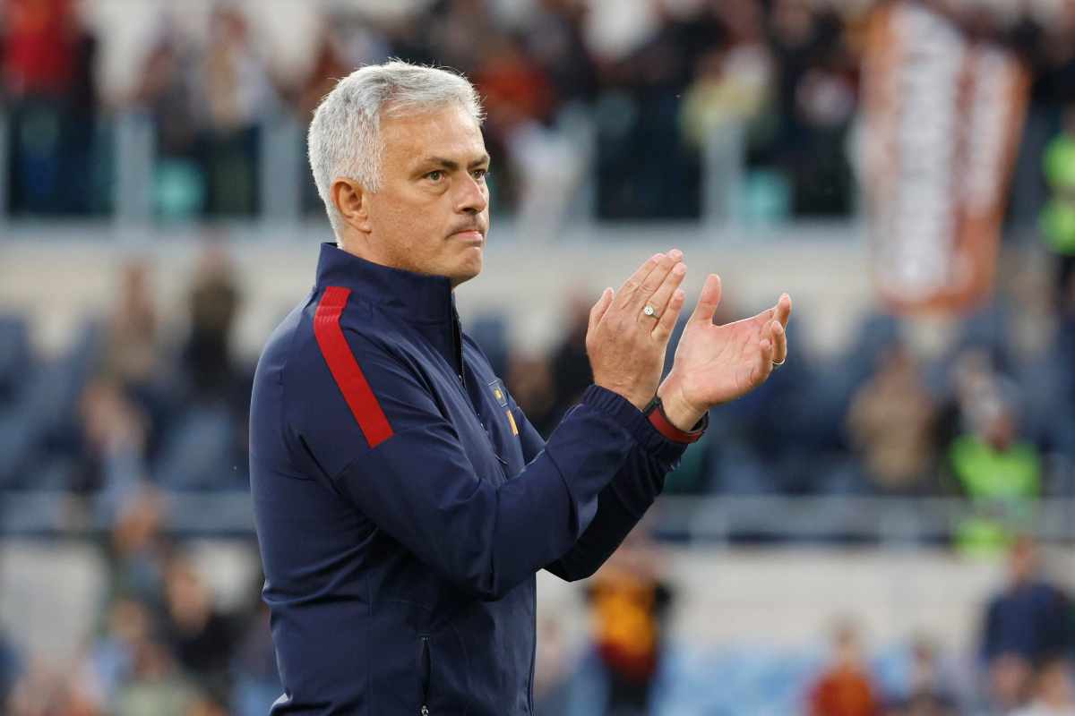 addio mourinho roma