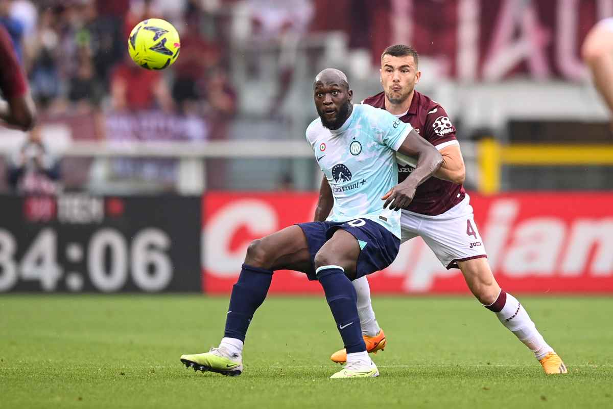 Lukaku in azione contro il Torino 