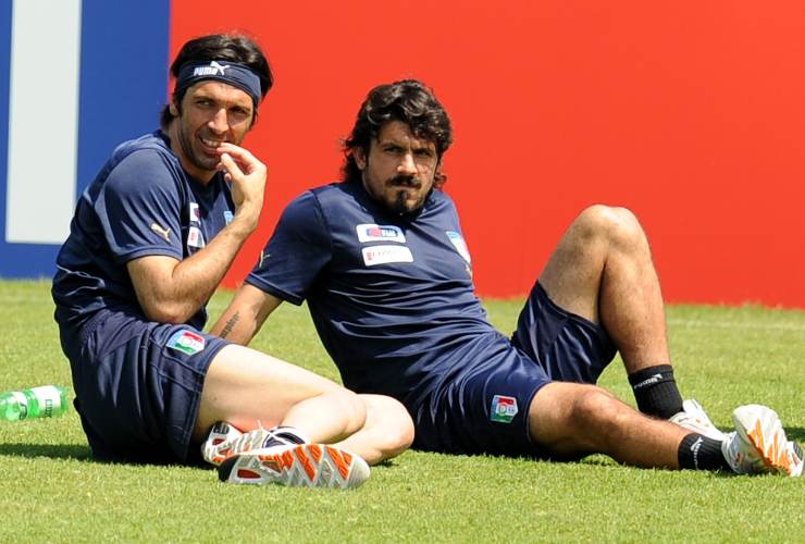 Gigi Buffon e Gennaro Gattuso e la chat dei Campioni 2006