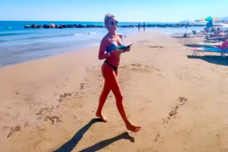 Giorgia Rossi ultimo bikini spiaggia pausa Serie A