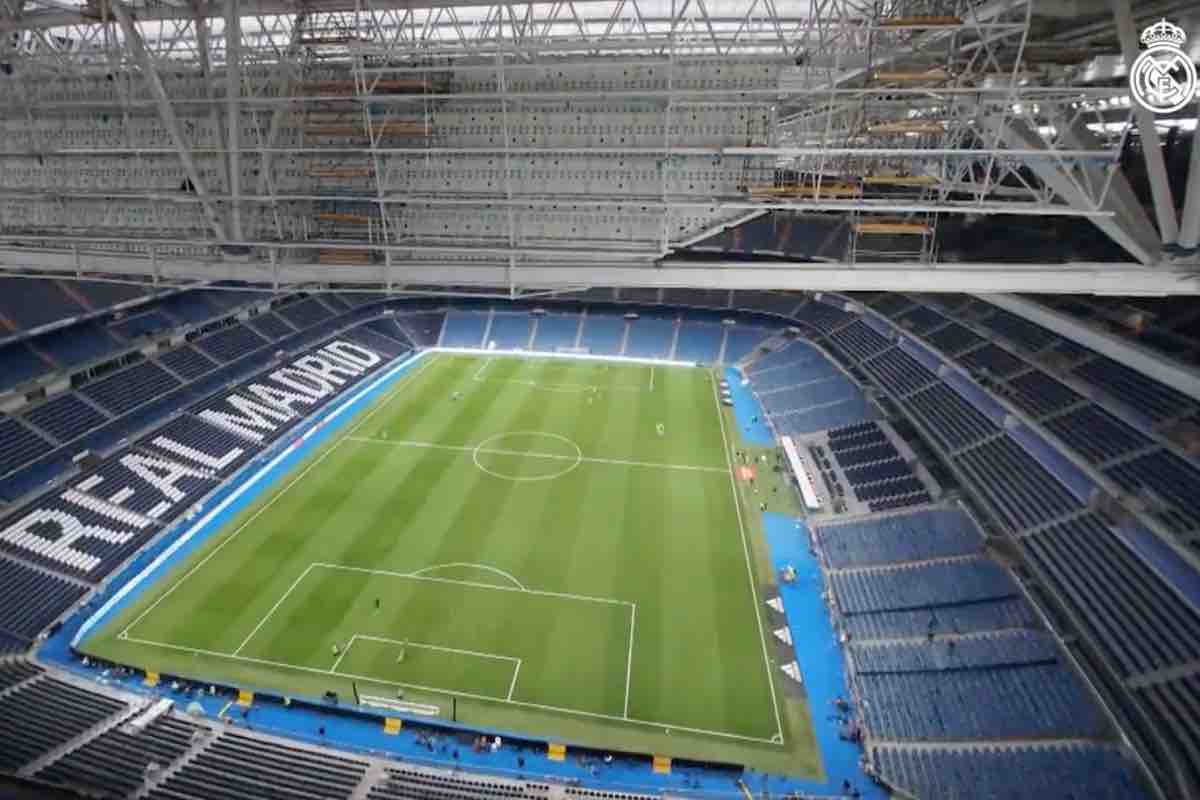 L'incredibile campo del Santiago Bernabeu 