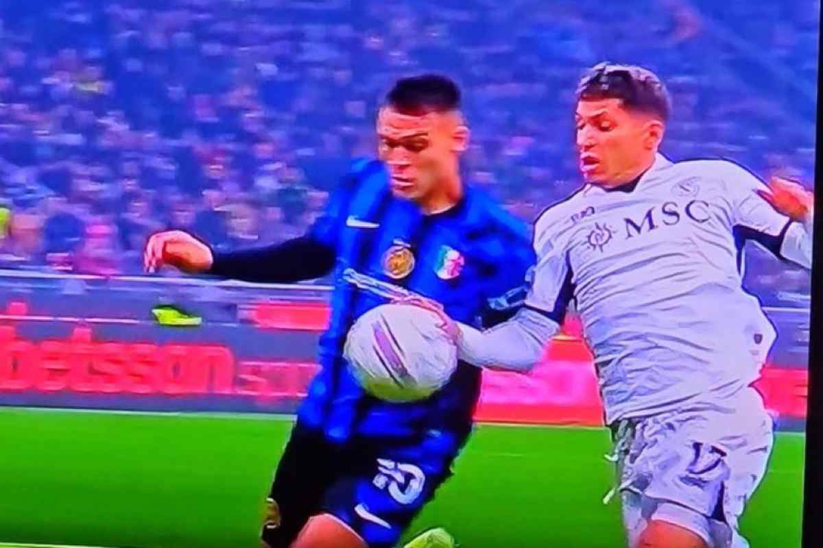 Inter-Napoli moviola rigore