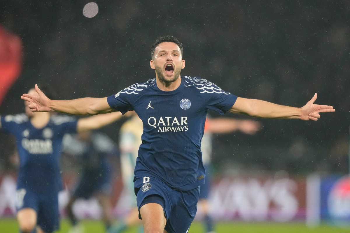 Gonçalo Ramos esulta con il PSG