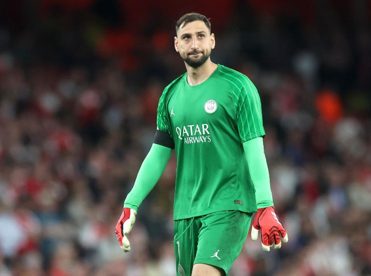 Donnarumma con la maglia del PSG