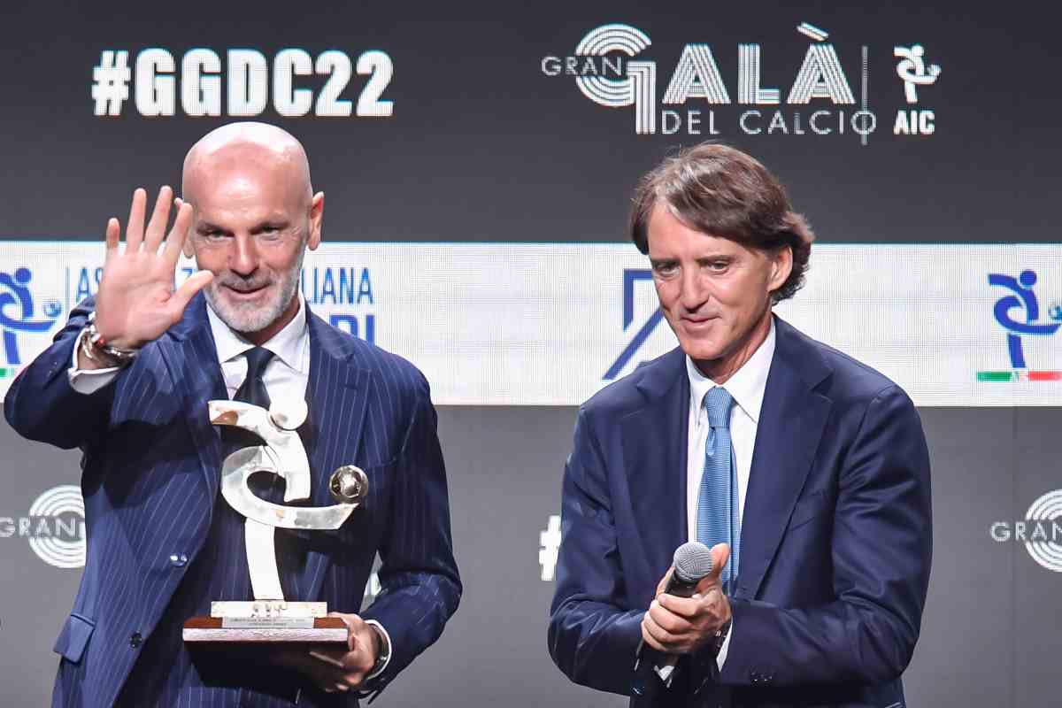 Pioli premio con Mancini