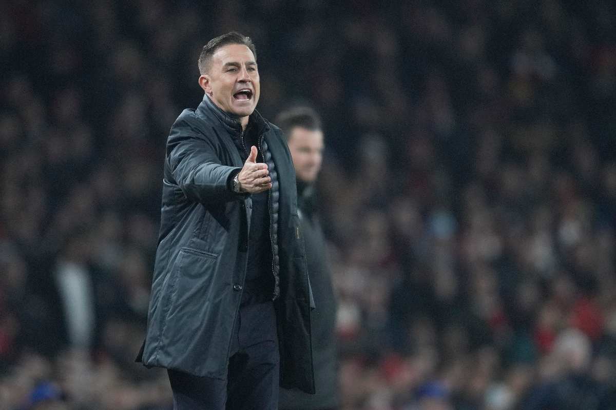 Fabio Cannavaro urla