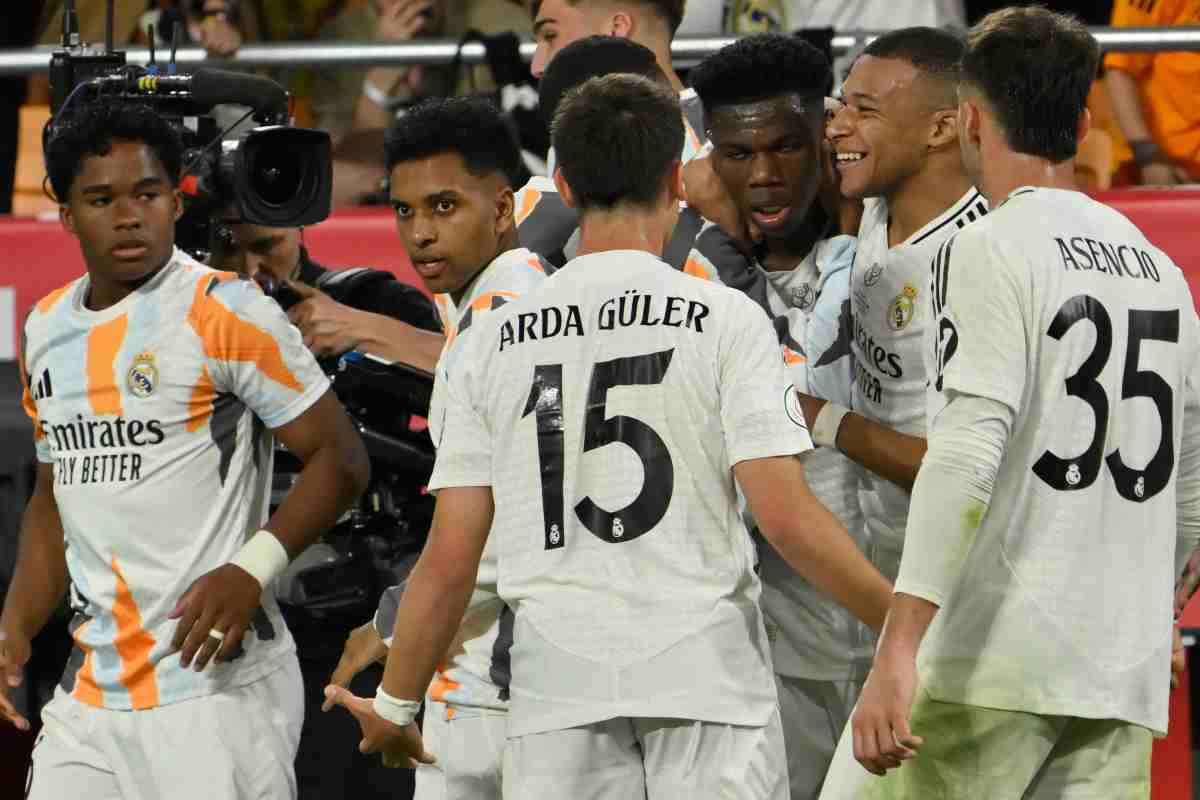 Tchouameni esulta con i compagni