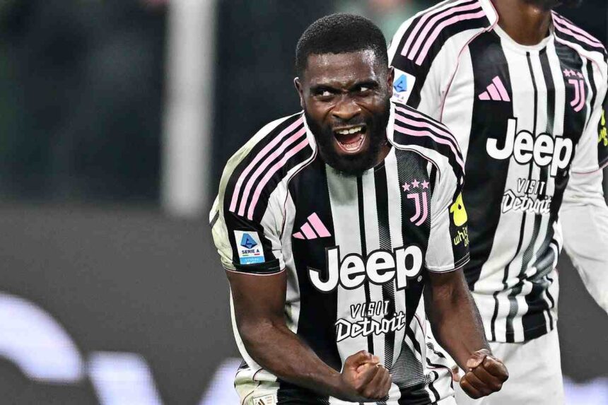 Giocatori della Juve esultano