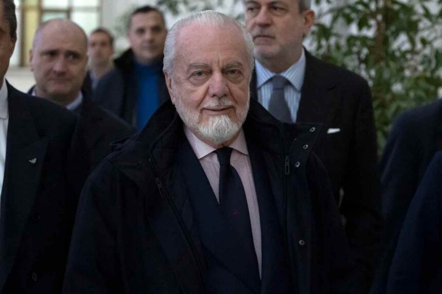 Aurelio De Laurentiis in primo piano