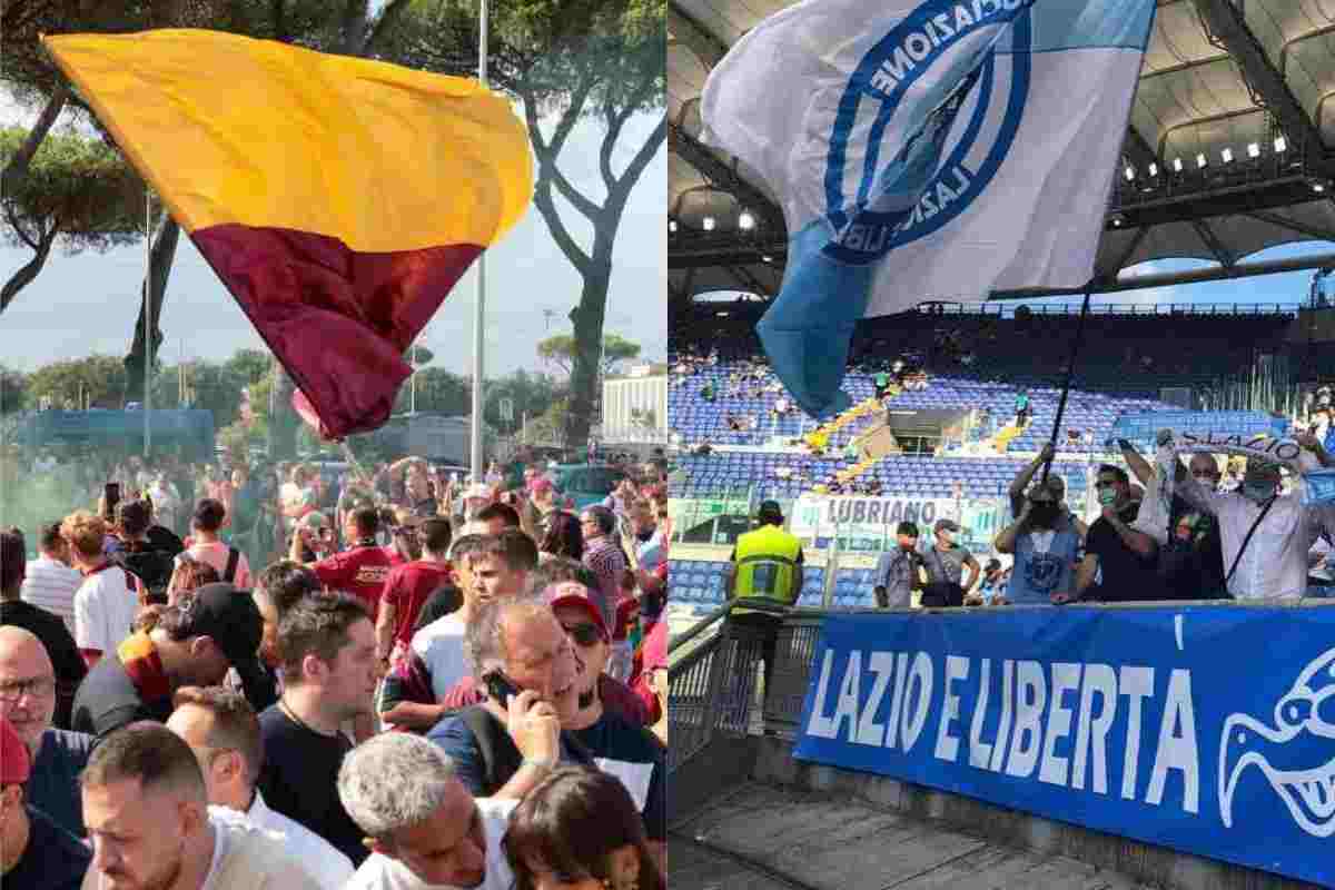 Tifosi di Roma e Lazio